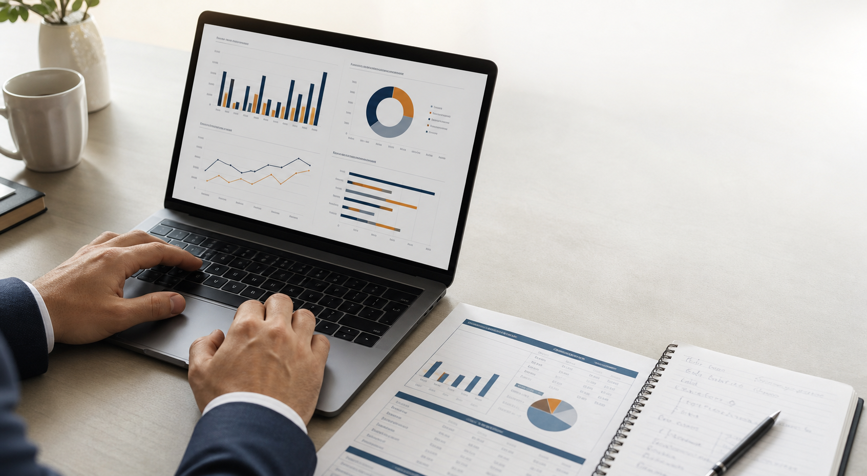 Financial dashboard and accounting reports